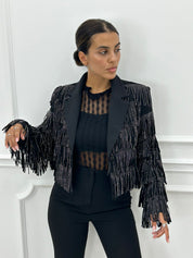 BLAZER CROP CON FRANGE AUTUMN COLLECTION