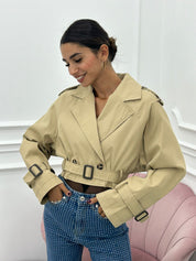 TRENCH CROP DOPPIO PETTO AUTUMN COLLECTION