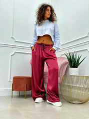 PANTALONE RASO PALAZZO NEW COLLECTION