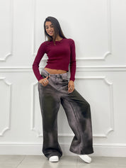 JEANS PALAZZO COLORE SFUMATO AUTUMN COLLECTION