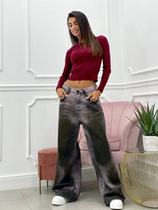JEANS PALAZZO COLORE SFUMATO AUTUMN COLLECTION