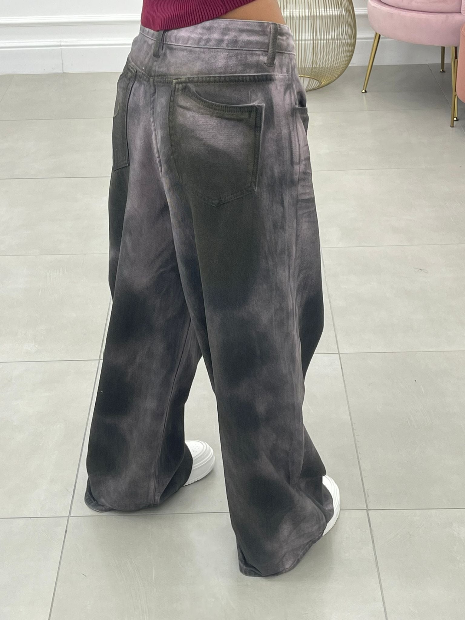 JEANS PALAZZO COLORE SFUMATO AUTUMN COLLECTION