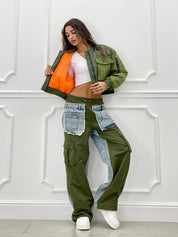 COMPLETO BOMBER E PANTAJEANS AUTUMN COLLECTION