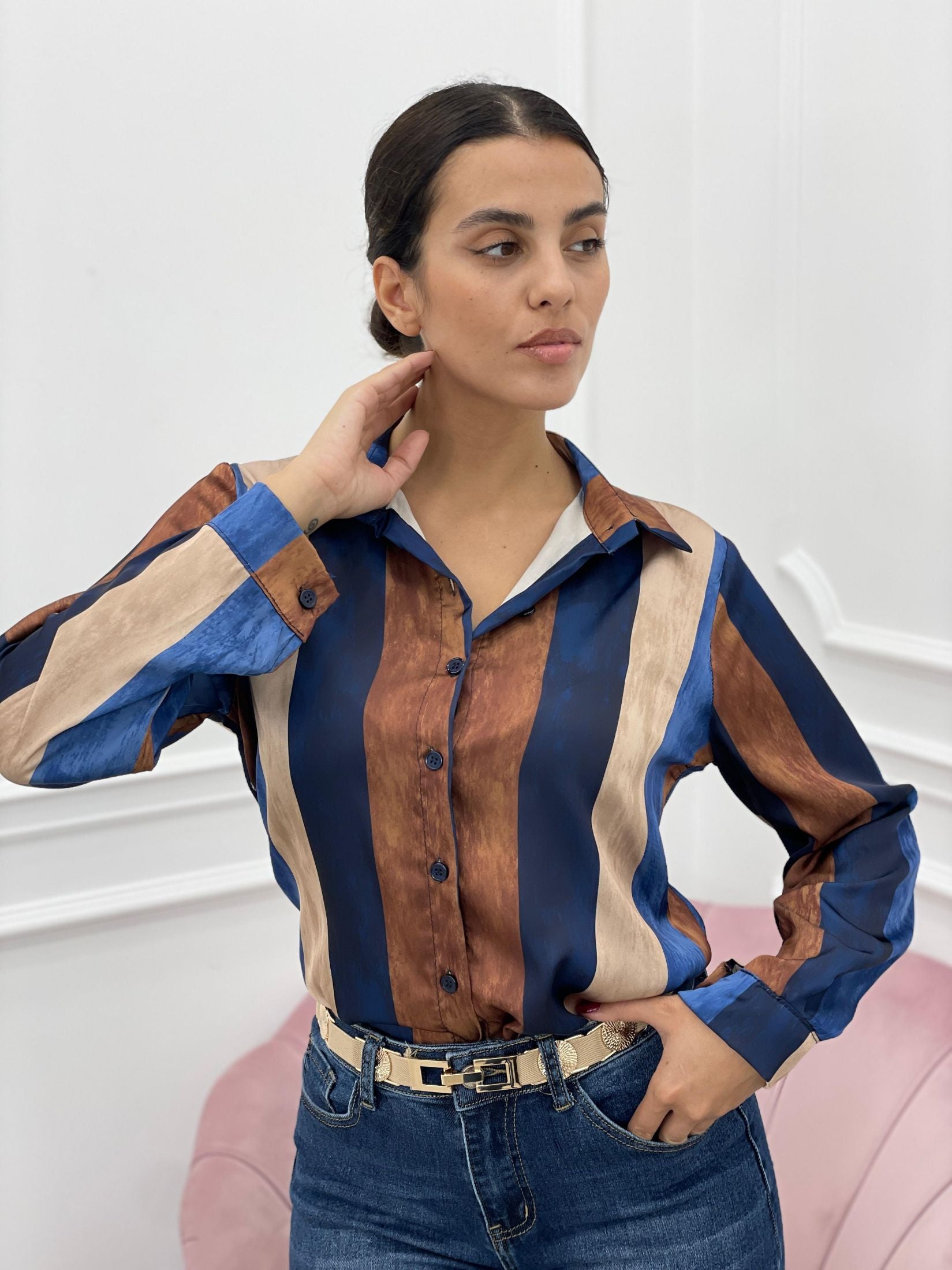 CAMICIA RASO FANTASIA AUTUMN COLLECTION