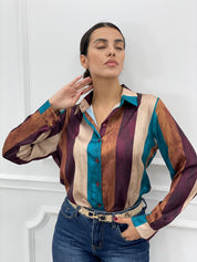 CAMICIA RASO FANTASIA AUTUMN COLLECTION