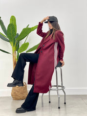 CAPPOTTO IN PANNO TREE STRIPES AUTUMN COLLECTION