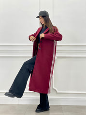 CAPPOTTO IN PANNO TREE STRIPES AUTUMN COLLECTION