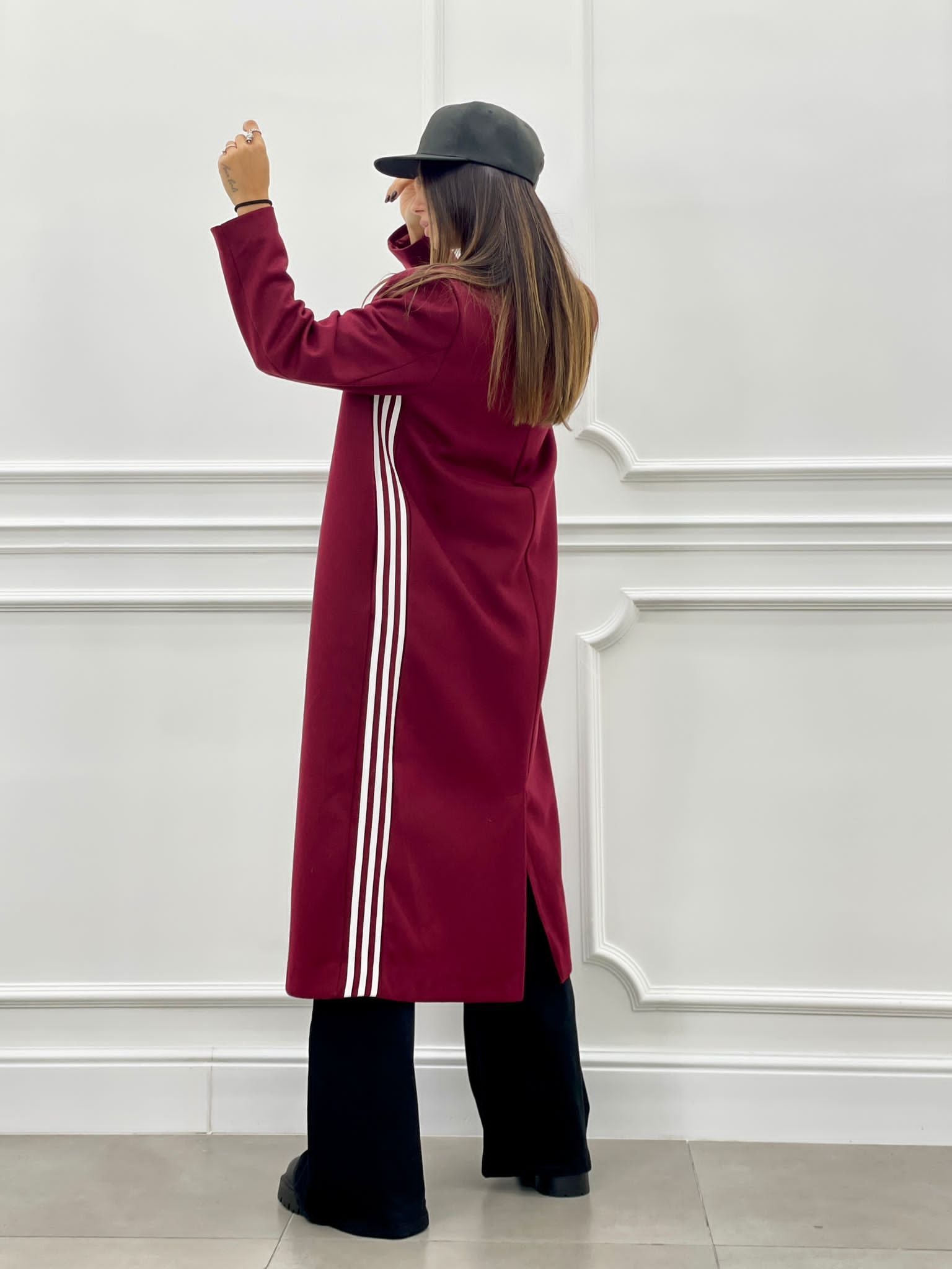 CAPPOTTO IN PANNO TREE STRIPES AUTUMN COLLECTION