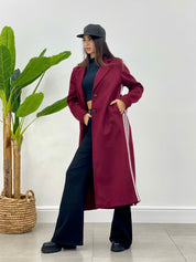 CAPPOTTO IN PANNO TREE STRIPES AUTUMN COLLECTION