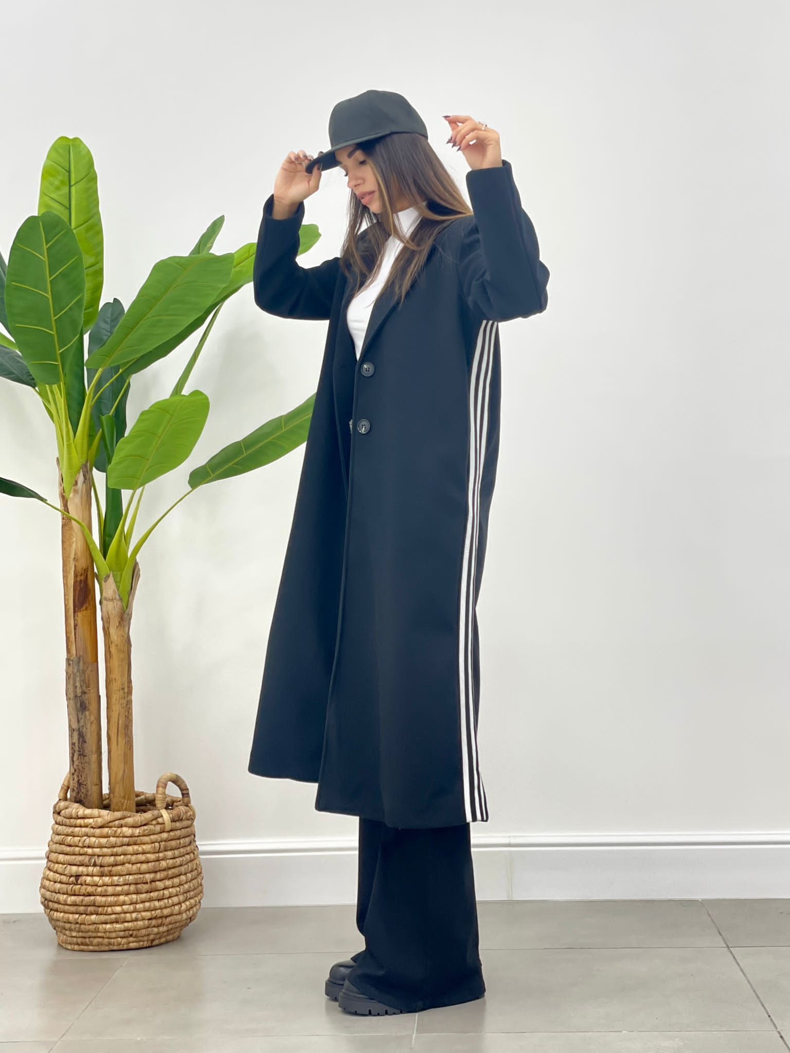 CAPPOTTO IN PANNO TREE STRIPES AUTUMN COLLECTION