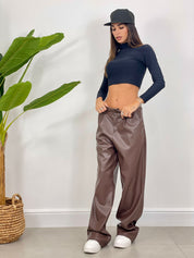 PANTALONE IN ECOPELLE AUTUMN COLLECTION