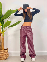 PANTALONE IN ECOPELLE AUTUMN COLLECTION