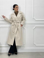 CAPPOTTO PANNO CON CINTURA AUTUMN COLLECTION