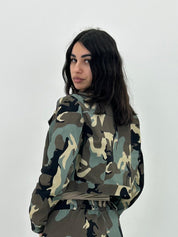JACKET CROP CAMOUFLAGE NEW PE/26