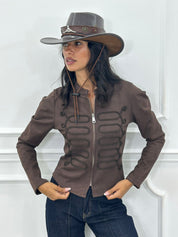 GIUBBINETTO CAMOSCIO FOLK NEW AI/27