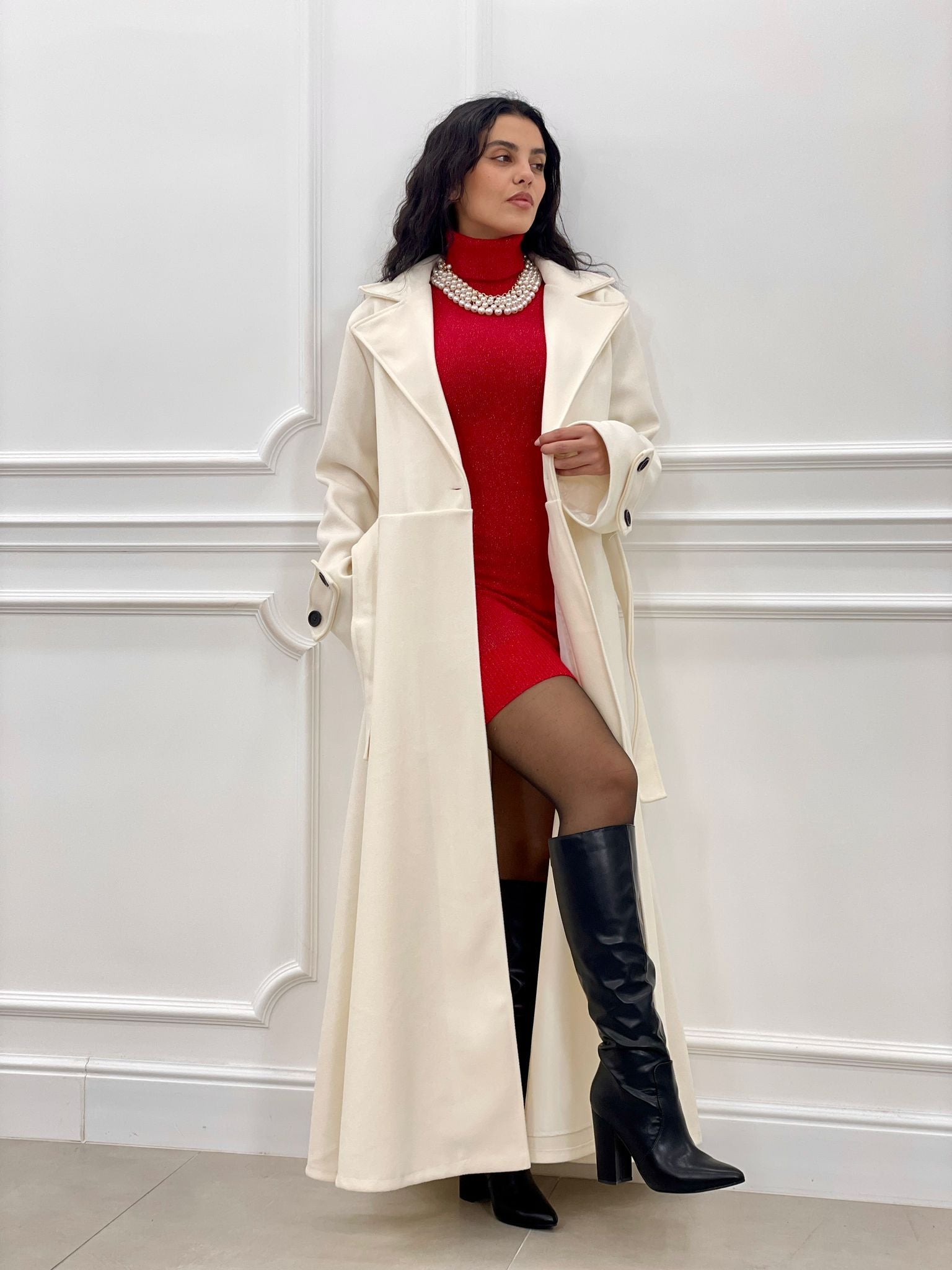 CAPPOTTO CAMPANA CON CINTURA AUTUMN COLLECTION