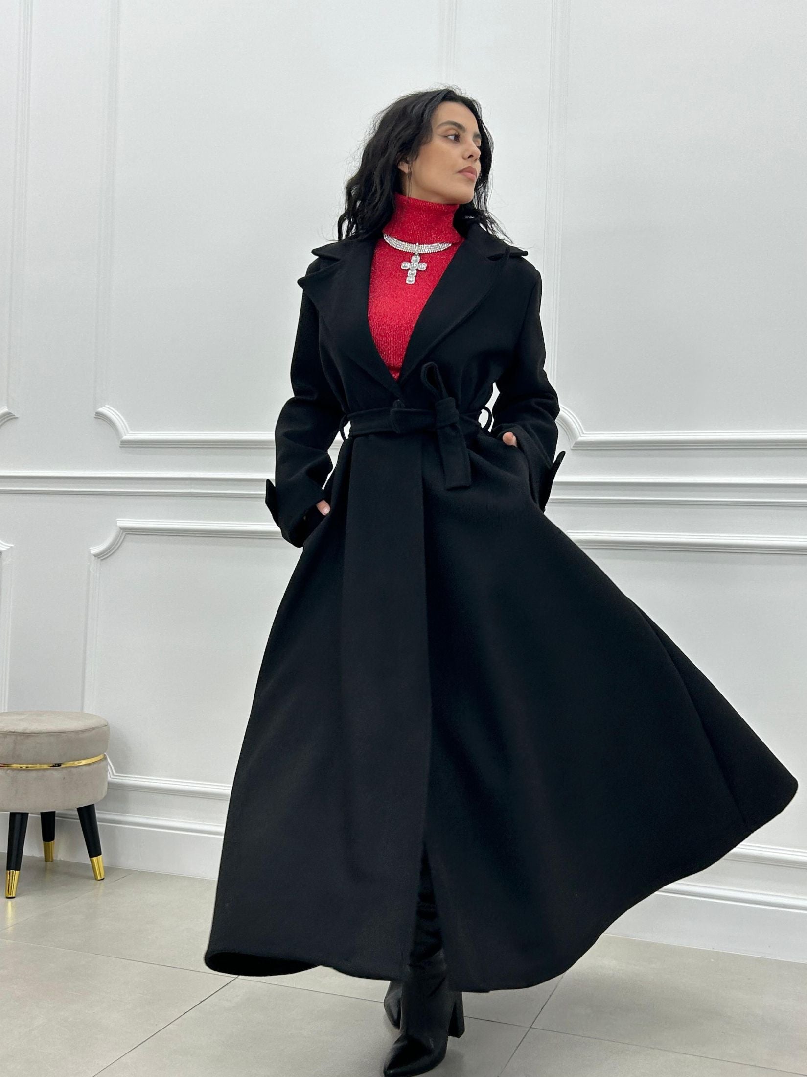 CAPPOTTO CAMPANA CON CINTURA AUTUMN COLLECTION