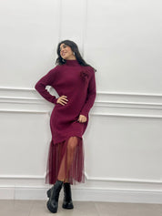 VESTITO CON TULLE AUTUMN COLLECTION