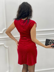 VESTITO VELLUTO CON STRASS AUTUMN COLLECTION