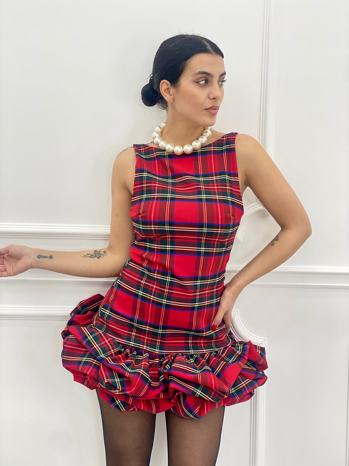 DRESS BAMBOLINA TARTAN AUTUMN COLLECTION