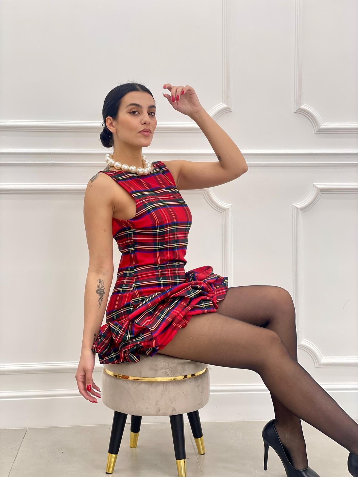 DRESS BAMBOLINA TARTAN AUTUMN COLLECTION