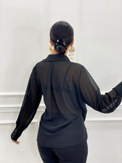 BLUSA INCROCIATA COLLO CAMICIA AUTUMN COLLECTION