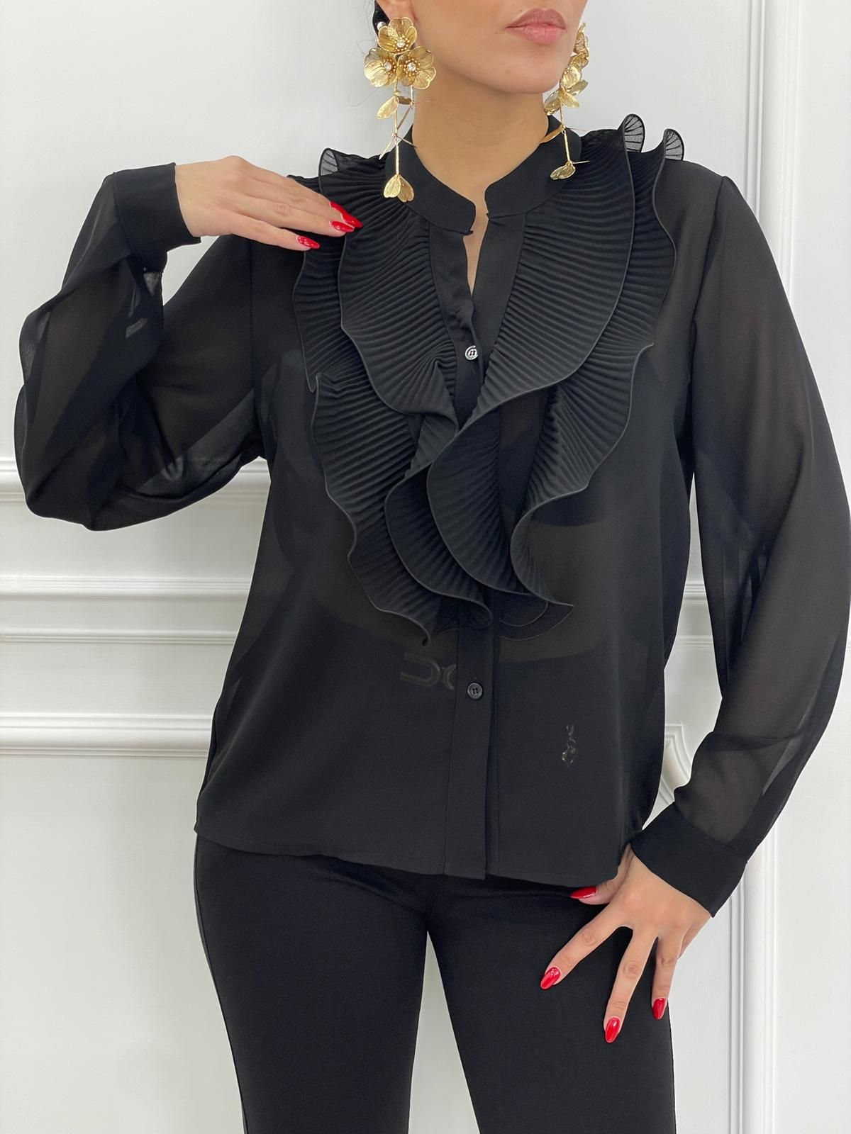 CAMICIA GEORGETTE CON ROUCHE AUTUMN COLLECTION