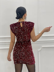 VESTITO VELLUTO PAILLETTES  AUTUMN COLLECTION