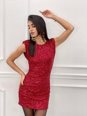 DRESS PAILLETTES SCOLLO SCHIENA  AUTUMN COLLECTION