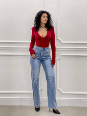 JEANS PALAZZO  CON STRASS AUTUMN COLLECTION