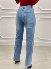 JEANS PALAZZO  CON STRASS AUTUMN COLLECTION