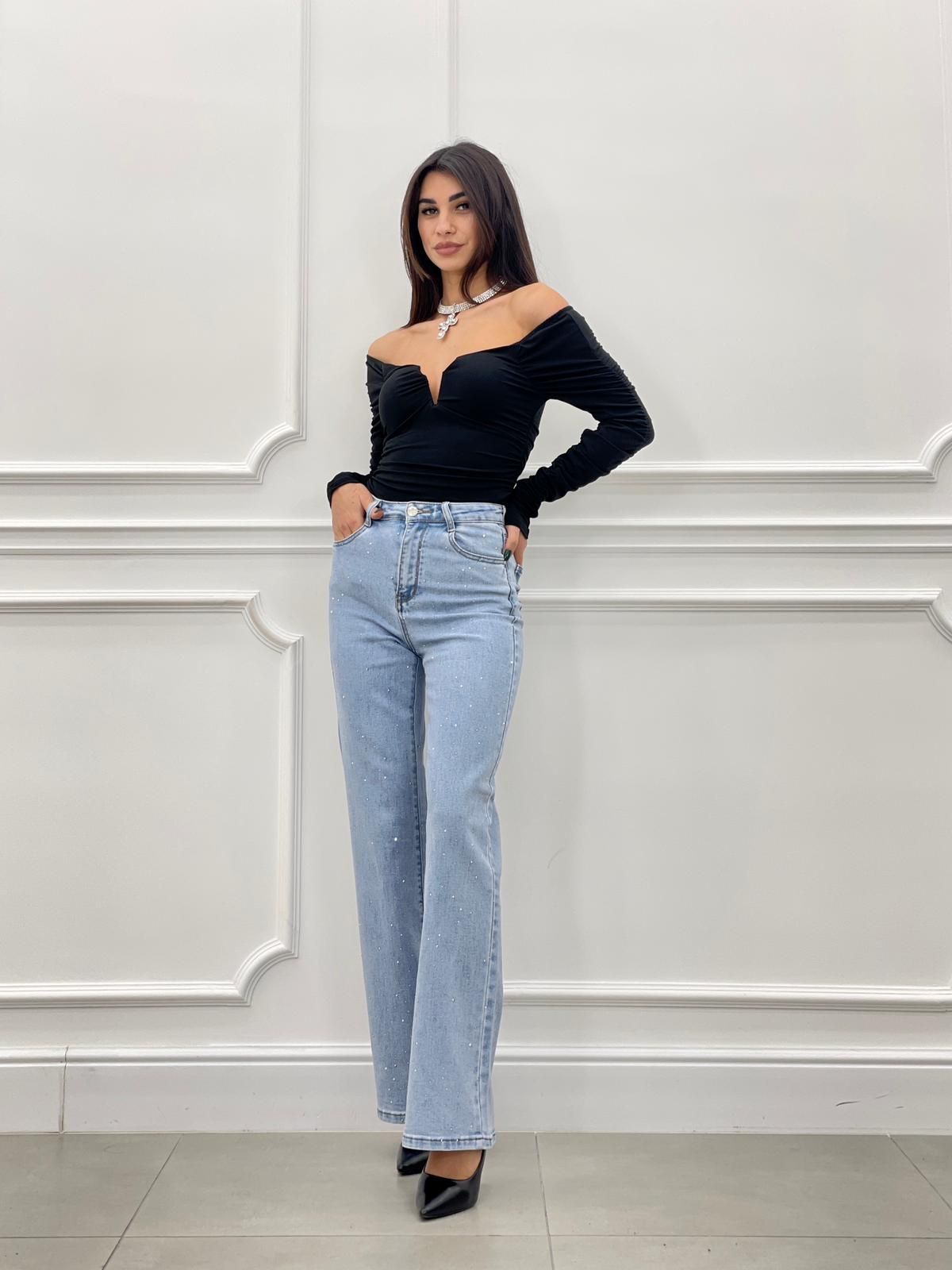 JEANS CON BRILLANTINI AUTUMN COLLECTION