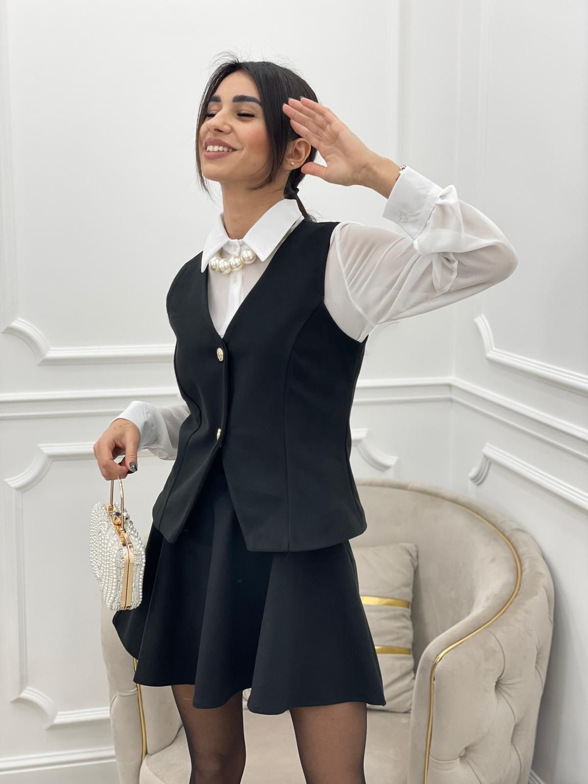 Gonna Camicia Oversize E Gilet Outfit Gilet E Camicia