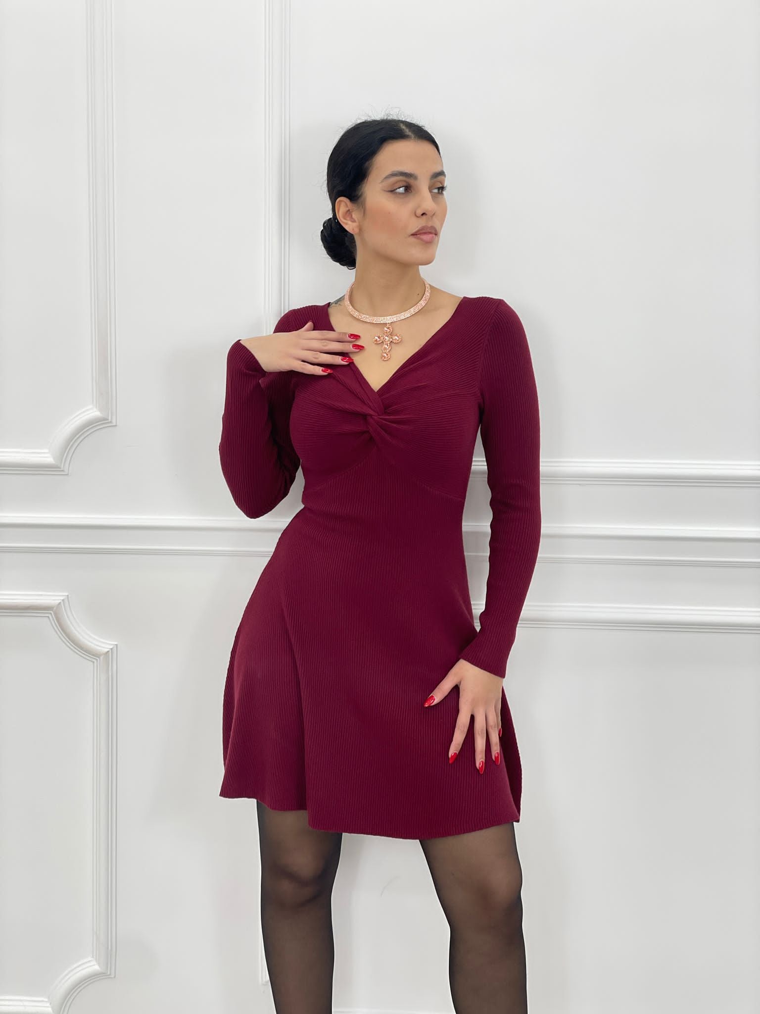 DRESS COSTINA CON NODO AUTUMN COLLECTION