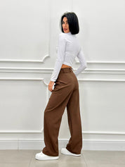 PANTALONE PINCES CON TASCHE AUTUMN COLLECTION