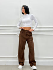 PANTALONE PINCES CON TASCHE AUTUMN COLLECTION