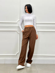 PANTALONE PINCES CON TASCHE AUTUMN COLLECTION