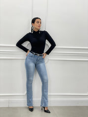 JEANS SKINNY A ZAMPA NEW SS25