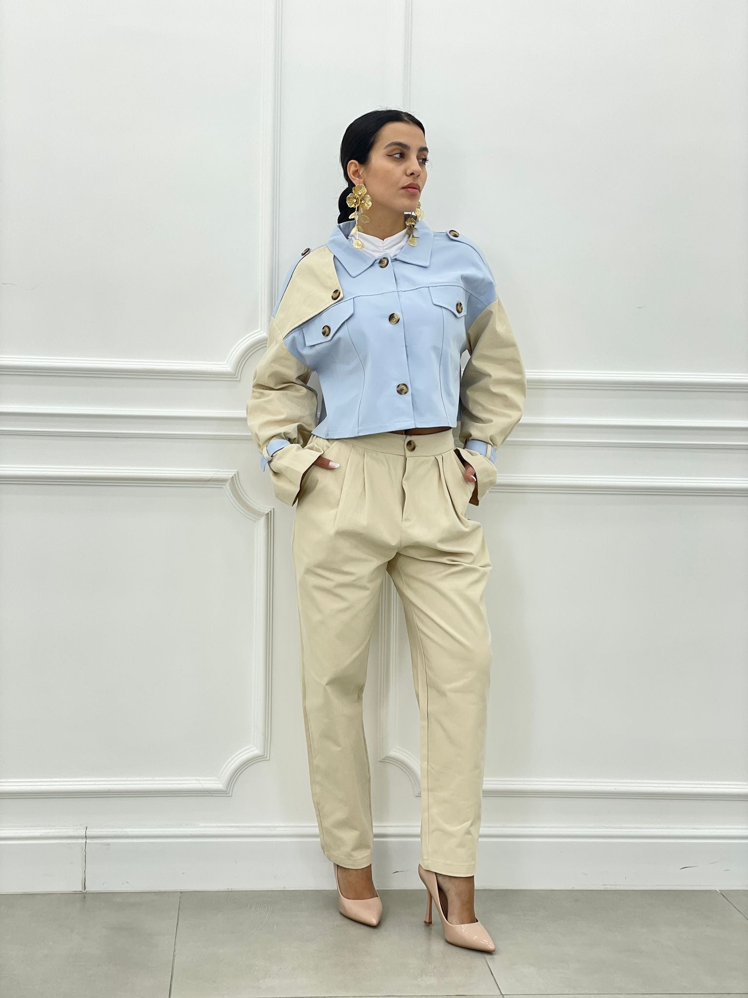 COMPLETO PANTALONE E TRENCH NEW SS25