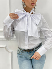 CAMICIA CON FIOCCO NEW SS25