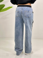 TUTA CON INSERTI DENIM  NEW SS25