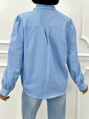 CAMICIA RIGHE CON GIOIELLO NEW SS25