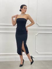 VESTITO FASCIA CON SPACCO NEW SS25