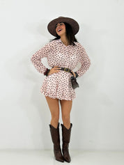 MINI DRESS SHEER POIS NEW P/E26