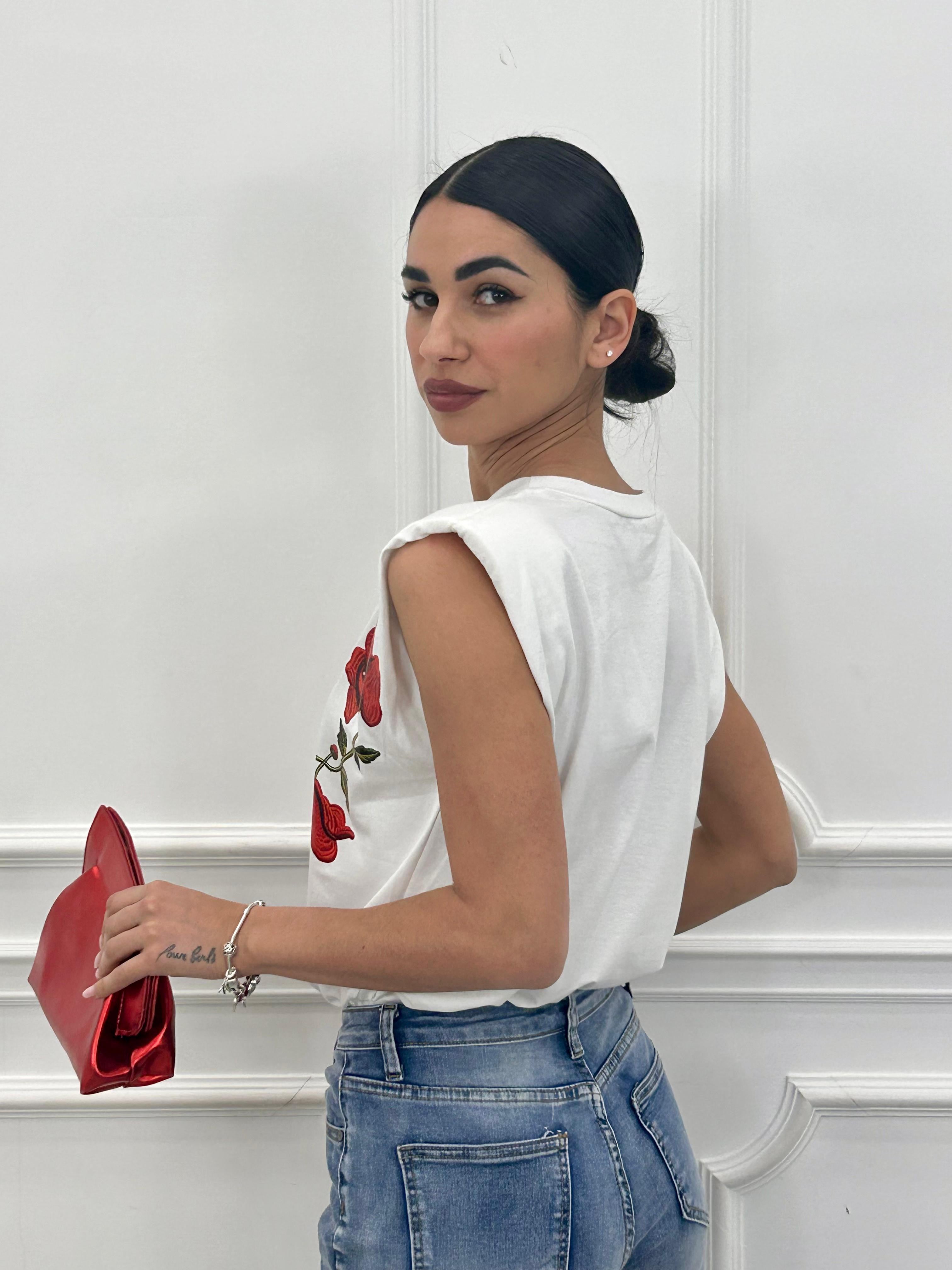 T-SHIRT ROSE NEW PE/26