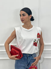 T-SHIRT ROSE NEW PE/26