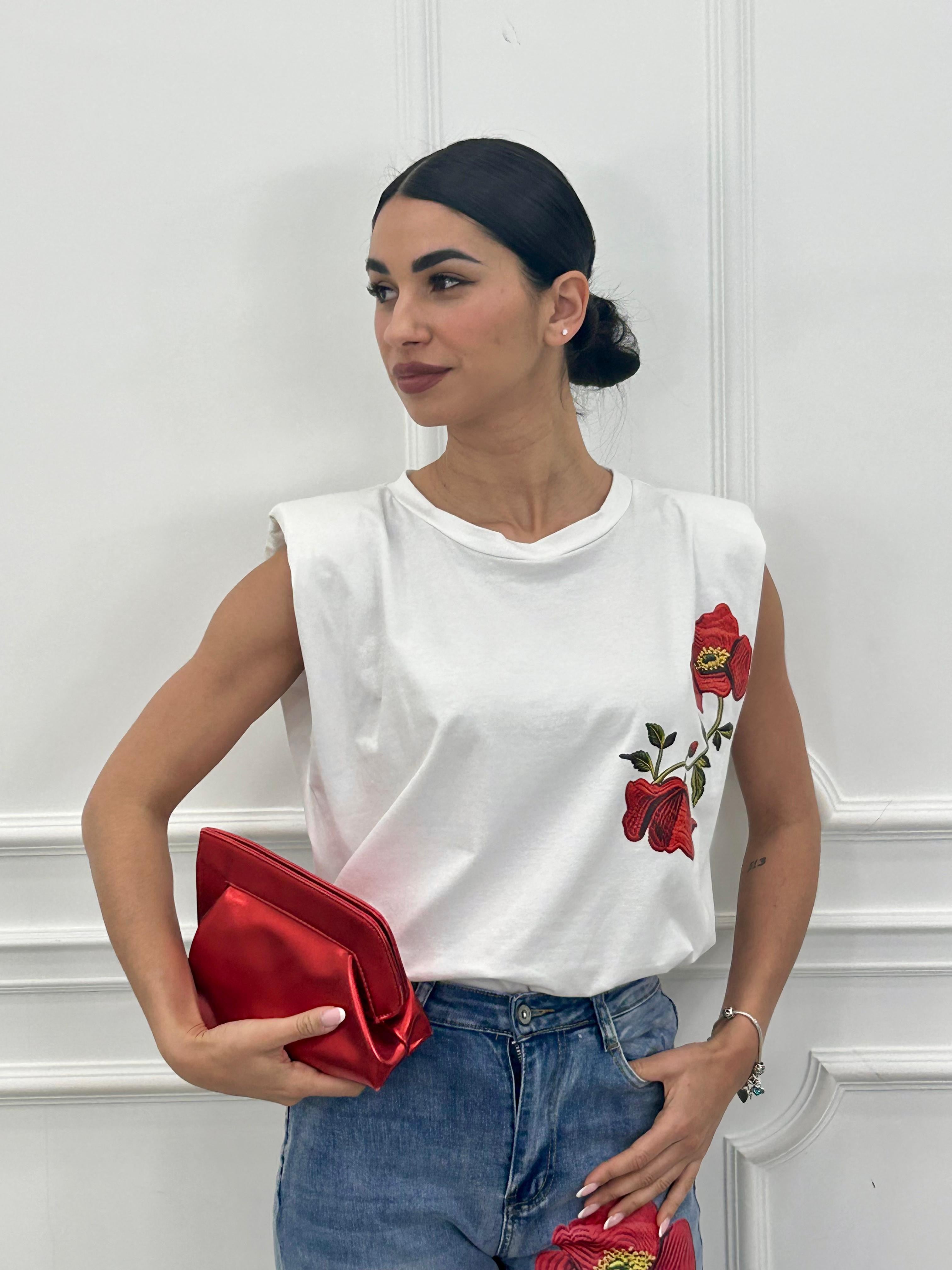 T-SHIRT ROSE NEW PE/26