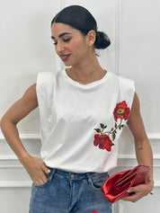 T-SHIRT ROSE NEW PE/26