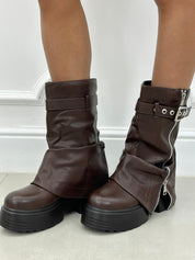 STIVALETTO ZIP E BUCKLE NEW AI26