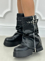 STIVALETTO ZIP E BUCKLE NEW AI26